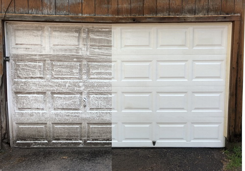 Power wash before and after